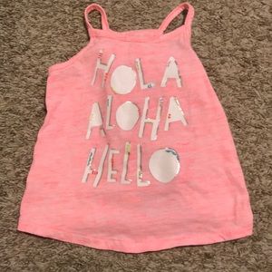 🎉5 for $25🎉 Cat and Jack Hello open back tanktop